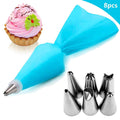 Cake Decorating Piping Set  6-26 Nozzle Pastry Bag Tool for Baking & Desserts