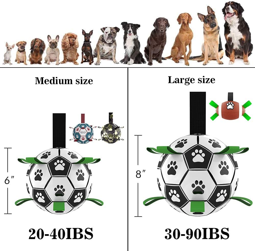 Durable Dog Soccer Ball for Outdoor Play & Training