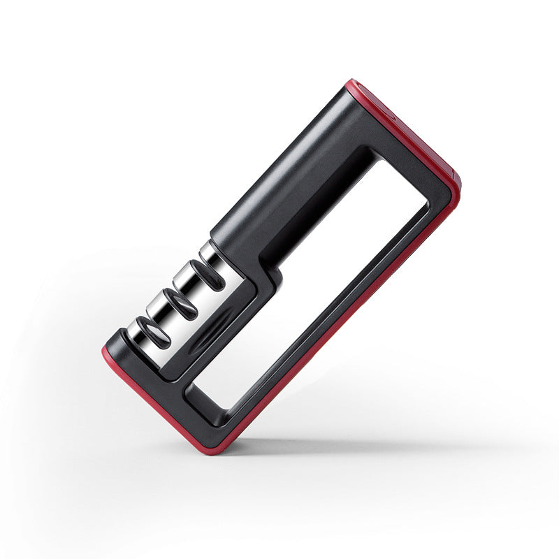 Professional 3-Stage Knife Sharpener – Diamond Quick Sharpener for Kitchen Knives