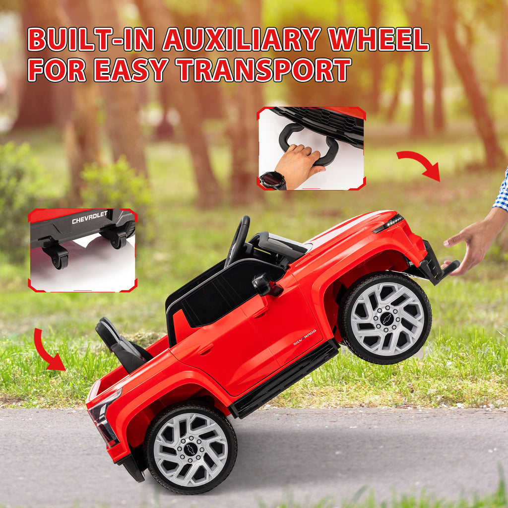 12V Chevrolet Silverado EV RST Licensed Kids Electric Ride-On Car with Parent Remote Control