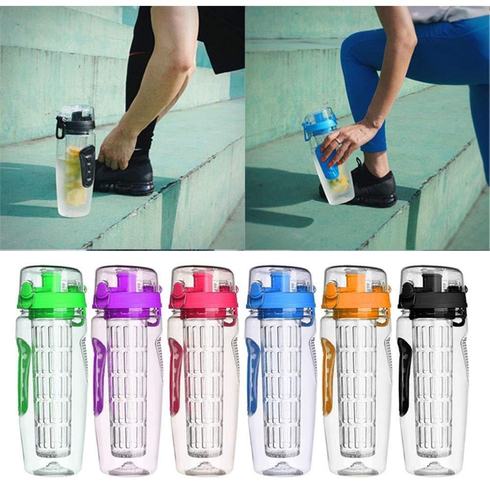 32oz Fruit Infuser Water Bottle – BPA-Free Sports Hydration Bottle with Removable Infuser